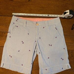 Lilly Pulitzer Seersucker Shorts with ladybugs